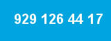 929 126 44 17 929 126 44 17